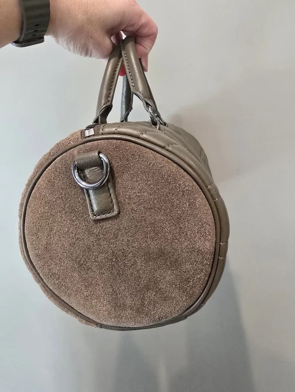 Kurt Geiger Quilted Barrel Bag
